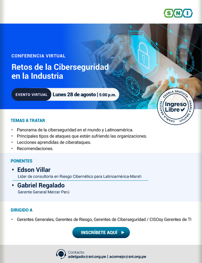 Conferencia Virtual Retos De La Ciberseguridad En La Industria