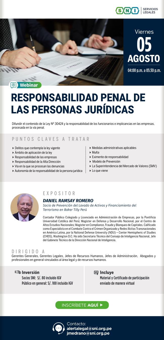 Webinar Responsabilidad Penal De Las Personas Jurídicas