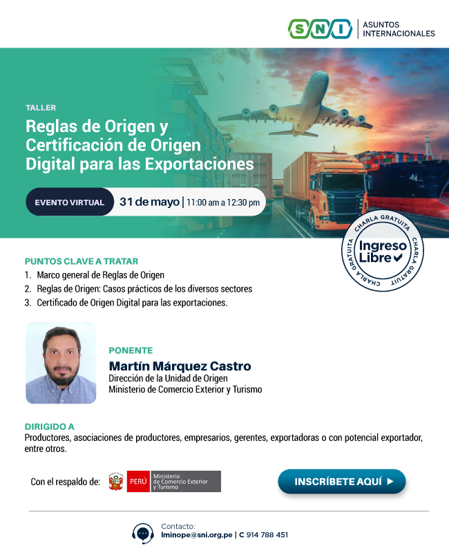 Taller: Reglas De Origen Y Certificación De Origen Digital Para Las ...